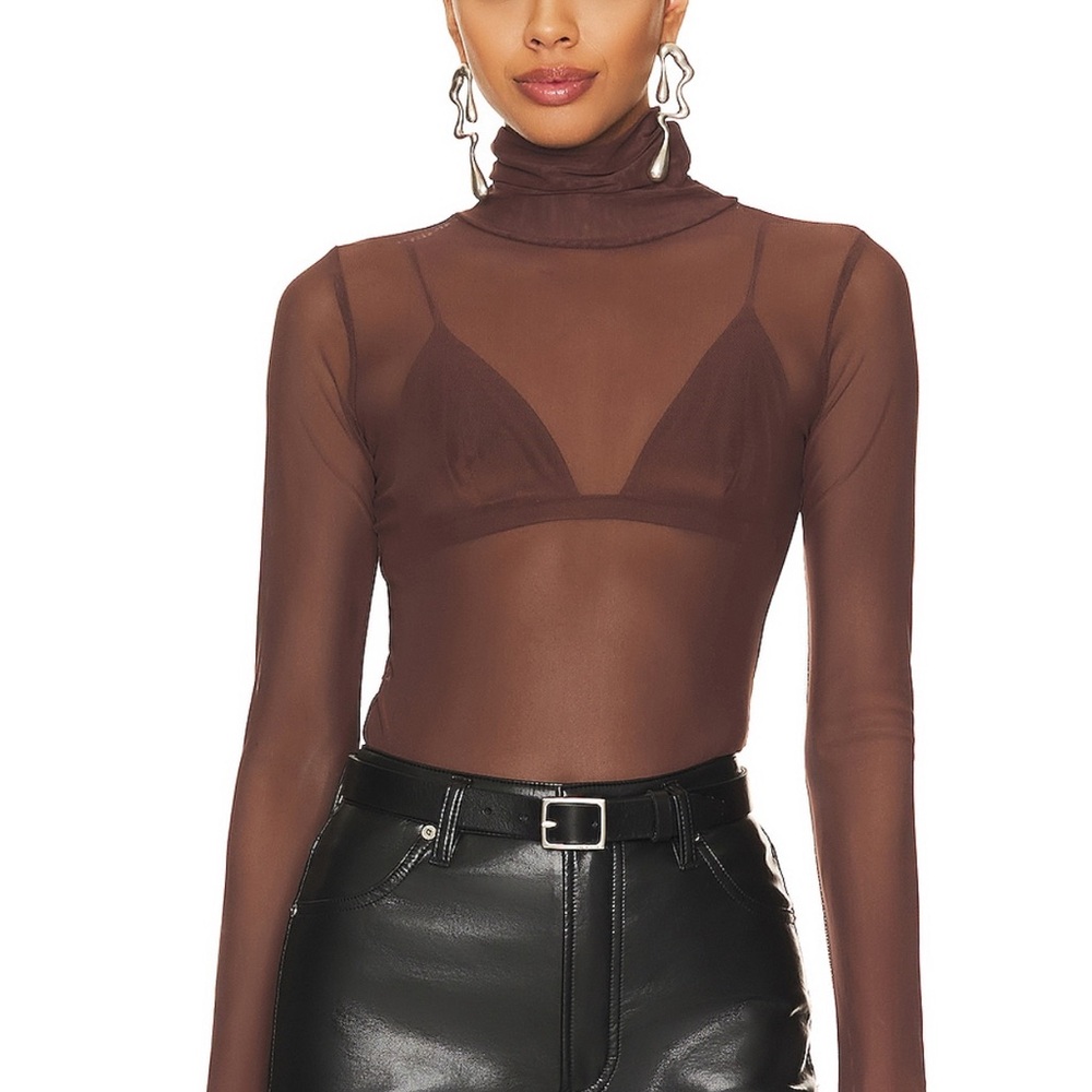 AFRM x REVOLVE Milo Bodysuit in Cappuccino NWT